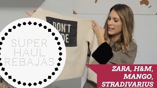 SUPER HAUL REBAJAS (TRY ON): ZARA, H&M, STRADIVARIUS, MANGO