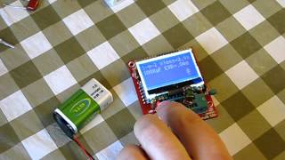 Работа тестера ESR mega328 st7565 kit