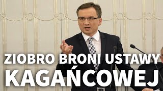 Ziobro bronił ustawy kagańcowej w Senacie