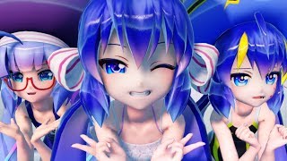 【MMD】 Deep Blue Town - Otomachi Una 【1080p 60 FPS】【HD】