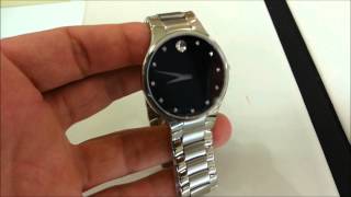 MOVADO SERIO DIAMOND INDEX BRACELET WATCH