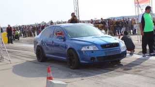 Skoda Octavia 2 RS - Bimoto ! @ DragRacing Arad ! 1.6 60ft & ET:10.8