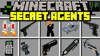 Minecraft SECRET AGENTS MOD! | BECOME AGENT TO STOP CRIME! | Modded Mini-Game