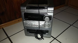 aiwa nsx s303 unboxing ate conserto
