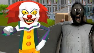 Clown Neighbor Escape Horror games android! Злой сосед клоун 1-3 уровень