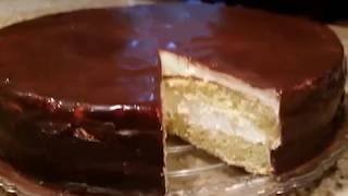 Торт "Птичье молоко"Простой , вкусный торт.Без сырых яиц в суфле