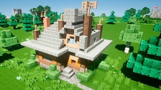 ЛЕСНОЙ СТАРТОВЫЙ ДОМ в Майнкрафт - Хижина лесника