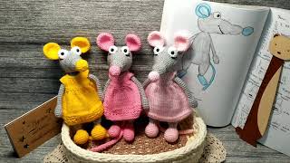 Обзор игрушек вязаных. Крысомания. Начало.
