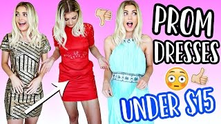 Trying on PROM DRESSES UNDER $15 From EBAY! | Aspyn Ovard