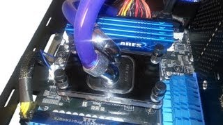 Upgrade Blue Galaxy Project CPU Water Block from XSPC Rasa to Raystorm & check Temps Flow Rates