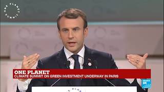 REPLAY - Watch French President Macron's address at Paris One Planet Summit