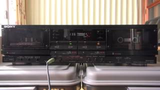 [カセットデッキ]SONY TC-WR900 ダブルリバースデッキ[TDK OD][FullHF 60P]