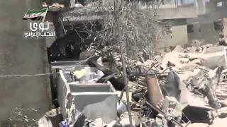 درعا نوى اشتعال الحرائق جراء القصف العنيق على البلدة 9 8 2013 ج1