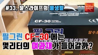 필그린 cf30 외부여과기 리뷰 - philgreen CF-30 external filter