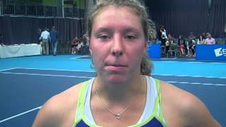 Anna Friedsam interview after winning the Aegon GB Pro-Series Loughborough