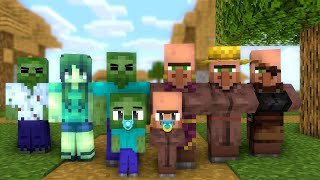 Zombie & Villager Life: Full Animation I - Minecraft Animation