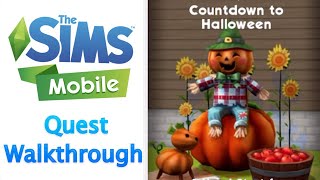 The Sims Mobile Countdown to Halloween Quest Walkthrough