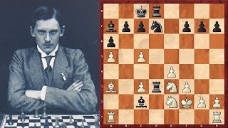 Шахматы. Александр Алехин. Красивая АТАКА НА КОРОЛЯ в испанской партии!
