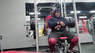 Tech Failed 3 rep benchpress attempt at 405