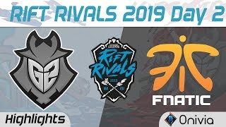 G2 vs FNC 2v2 Highlights Rift Rivals Day 2 NA EU 2019 G2 Esports vs Fnatic by Onivia