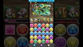 【パズドラ】第34回チャレンジダンジョンLv10ソロノーコン（カエデPT）