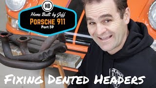 How to repair dented headers - Porsche 911 Classic Car Build Part 59