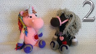 Единорог (часть 2). Вязание крючком детской игрушки, подарка