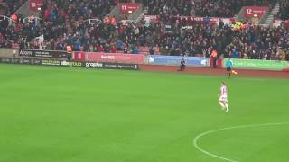 Stoke City - Sam Clucas Goal Celebrations vs. Swansea City