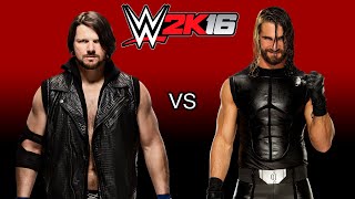 AJ Styles vs Seth Rollins | Dream Matches | WWE 2K16 PS4 Gameplay