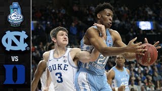 North Carolina vs. Duke ACC Basketball Tournament Highlights (2018)