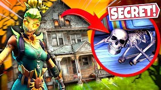 NEW HAUNTED HOUSE FORTNITE HIDDEN *SECRETS* ALL FOUND! SEASON 6 HALLOWEEN UPDATE!: BR