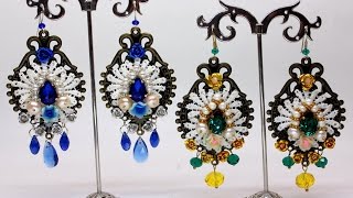 Как сделать серьги барокко в стиле Дольче Габбана. Мастер-класс. Dolce & Gabbana. D&G