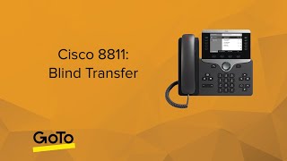 Cisco 8811 -- How do I blind transfer a call?