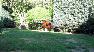 Scale Hughes MD 500 E T-REX 700 E 5 Blatt,Five Multiblade Test2 mit Rumpf.