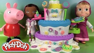 Play Doh Le Méga Pâtissier Cake Mountain Pâte à Modeler avec Peppa Pig Masha