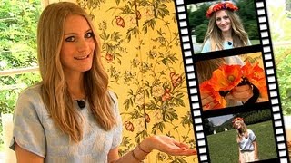 Romantische Blumenkrone im Haar - so geht's!