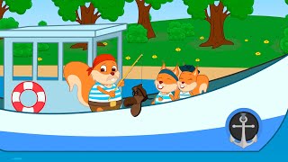 Famille d'Écureuil - Bateau De Pêche Animé 2021 en Français
