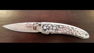Mcusta Tsuchi small. Damascus blade with VG10 core.