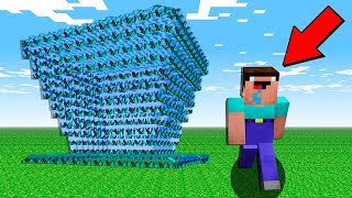 НУБ ПРОТИВ ЦУНАМИ ИЗ АЛМАЗНЫХ МЕЧЕЙ В МАЙНКРАФТ ! КАК ВЫЖИТЬ НУБУ MINECRAFT ТРОЛЛИНГ ЛОВУШКА МУЛЬТИК