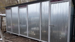 Душ хозблок туалет на даче в одного за 4 дня