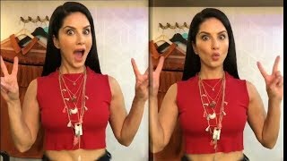 Sunny Leone Shake the fat off!! Lol | sunny leone Sexy Shake belly | Sunny belly dance