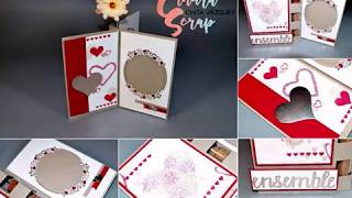 Triptyque à poser "Heart Happiness" by CindraScrap