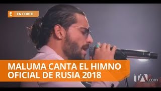 Maluma presentó la versión en español de 'Colors', una de las canciones de Rusia 2018 - En Corto