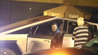 Elon Musk hit a traffic bollard while driving the new Tesla Cybertruck after a night out