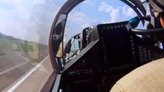 Russian MiG-35 and MiG-29 fighters perform aerobatics at MAKS-2011 air show