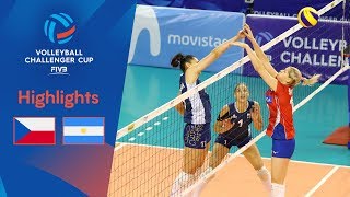 CZECH REPUBLIC vs. ARGENTINA - Match Highlights | 2019 FIVB Women’s Volleyball Challenger Cup