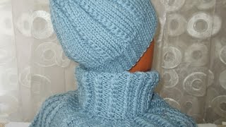 МАСТЕР КЛАСС ШАПКА+МАНИШКА ДЛЯ МУЖЧИН