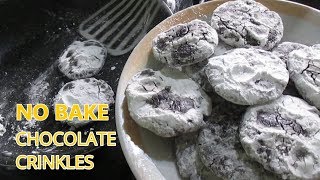 No Bake Chocolate Crinkles | No Oven Chocolate Crinkles  | Stove Top Chocolate Crinkles