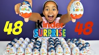 NEW 48 Kinder Surprise Eggs Opening