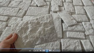 Арка без профиля, гипсовый камень.